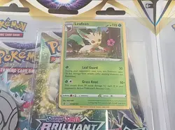 Pokemon (2) Brilliant Stars Triple Blister Packs SEALED Set of 2 Leafeon Glaceon - Image 5
