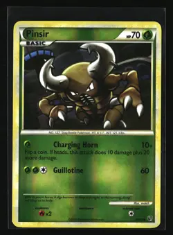 Pokemon PINSIR 32/90 Reverse Holo (2010 Undaunted) LP/Light Play - Image 1