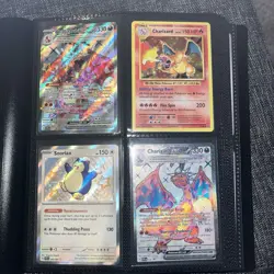 160 RARE LOT Pokemon Card Binder Charizard Pikachu Holos Charizard 11 - Image 1