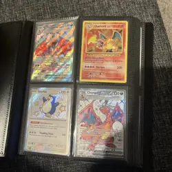 160 RARE LOT Pokemon Card Binder Charizard Pikachu Holos Charizard 11 - Image 2