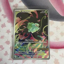 Bulbasaur 133/132 Illustration Rare STAMPED Promo Mega Evolution Pokemon Card - Image 1