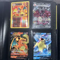 160 RARE LOT Pokemon Card Binder Charizard 11 Charizard 074 Pikachu 2002 - Image 1