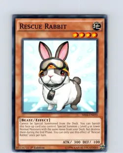 Yu-Gi-Oh TCG Rescue Rabbit SR04-EN020 1st Edition Regular Common Card NM - Image 1