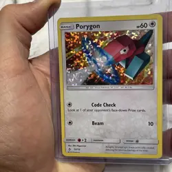 Pokemon TCG PORYGON Card McDonald's Promo 2018 Holo 12/12 MP Nintendo Pokemon - Image 1