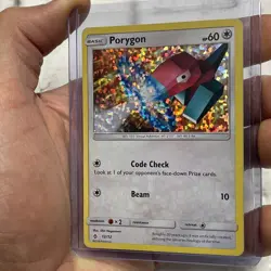 Pokemon TCG PORYGON Card McDonald's Promo 2018 Holo 12/12 MP Nintendo Pokemon - Image 2