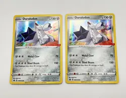 Duraludon Holo SWSH028 Black Star Promo GameStop Stamped Pokemon Card x2 LP - Image 1