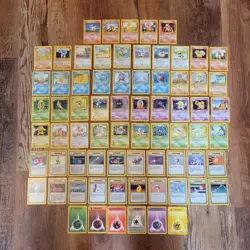 Near Complete 1999 Base Set Pokemon Cards Lot TCG WOTC - Image 1
