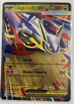Mega Latias EX 100/132 Ultra Rare Holo Pokemon TCG Card NM Mega Evolution - Image 1