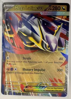 Mega Latias EX 100/132 Ultra Rare Holo Pokemon TCG Card NM Mega Evolution - Image 2