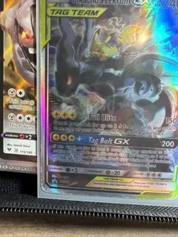 Pokemon Pikachu & Zekrom GX Tag Team Card 240 HP Full Blitz - Image 2