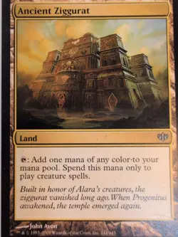 1x Ancient Ziggurat MTG Conflux Regular MP - Image 1