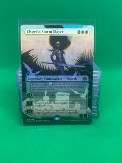 MTG - Elspeth, Storm Slayer - FOIL - Borderless - Tarkir: Dragonstorm - Image 1