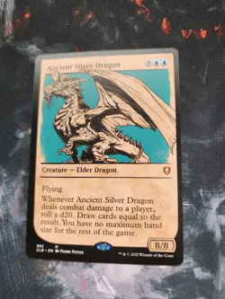 Ancient Silver Dragon (Showcase) [Commander Legends: Battle for Baldurs Gate] - Image 1