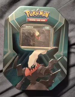 Pokemon TCG Darkrai EX Triple Header Booster pack Collector's Tin - Image 1
