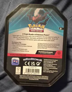 Pokemon TCG Darkrai EX Triple Header Booster pack Collector's Tin - Image 2