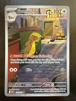 Pokemon Gumshoos 153/132 Me01: Mega Evolution Holo Illustration Rare (NM) - Image 1