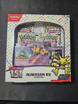 Pokemon TCG Scarlet & Violet 151 Alakazam Ex Collection Box - Factory Sealed - Image 1