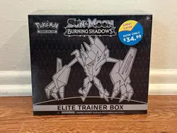Pokemon TCG Sun & Moon Burning Shadows Elite Trainer Box ETB NEW SEALED - Image 1