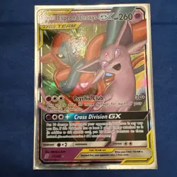 Pokemon TCG Espeon & Deoxys GX Ultra Rare Holo 72/236 Cosmic Eclipse NM - Image 2