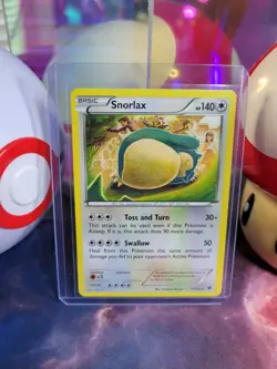 Snorlax 77/124 Pokemon TCG Fates Collide Regular Rare LP - Image 1