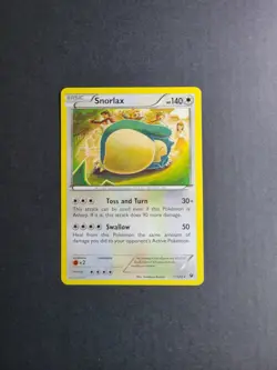 Snorlax 77/124 Pokemon TCG Fates Collide Regular Rare LP - Image 2