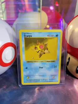 Staryu 65/102 Pokemon TCG Base Set Shadowless Unlimited Regular Common MP - Image 1