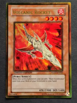 Volcanic Rocket Limited Edition GLD2-EN023 Gold Series Yu-Gi-Oh! Card. - Image 2