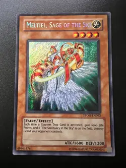 Meltiel, Sage of the Sky STON-EN062 Secret Rare Unlimited Heavy Play Yugioh - Image 1