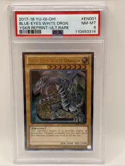 YU-GI-OH! Blue-Eyes White Dragon [Ultimate Rare] YSKR-EN001 PSA 8 - Image 1