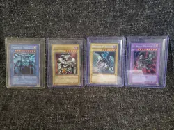 Vintage YuGiOh Holo Lot 1st Ed Summon Skull MRD Red Eyes & Black Dragon BPT + - Image 1