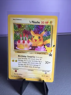 Birthday Pikachu - 25th Anniversary Celebrations - Promo Card - Image 1