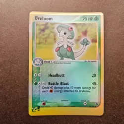 Breloom 16/109 Pokemon EX Ruby & Sapphire Reverse Holo Rare Card - LP - Image 1