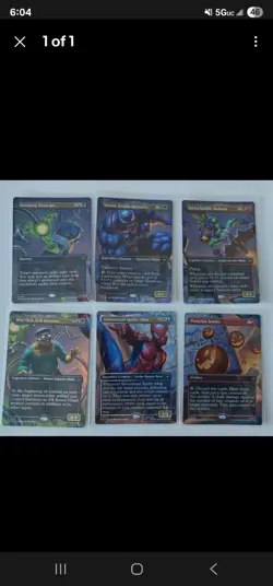 MTG Marvel Spider-Man Scene Box FOIL Card Set SPE 021, 022, 023, 024, 025, 026 - Image 1
