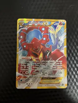 Volcanion EX 115/114 Secret Rare - XY Steam Siege Pokemon Card - Lightly Played - Image 1