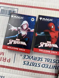 2025 NYCC Magic:The Gathering Spider-man Welcome Deck Set Of 5 WITH PROMO CARD - Image 2