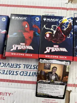 2025 NYCC Magic:The Gathering Spider-man Welcome Deck Set Of 5 WITH PROMO CARD - Image 3