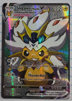 Solgaleo Pikachu Cosplay Pokemon Kawaii Holo Card - Image 3