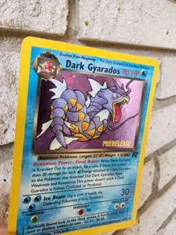 Pokemon TCG Dark Gyarados Prerelease Holo Rare Card 8/82 Vintage - Image 3