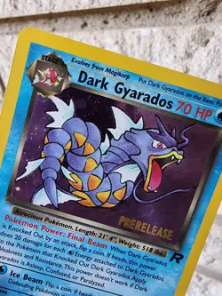 Pokemon TCG Dark Gyarados Prerelease Holo Rare Card 8/82 Vintage - Image 5
