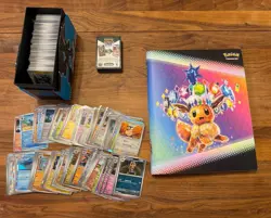 Pokemon Cards Huge Collection Binder Lot Prismatic Destined Poke Balls Wht Blk + - Image 1