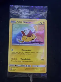 Pokemon Ash's Pikachu - SM108 - Promo Choose You Movie Card SEALED - Image 1