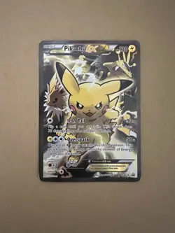 Pokemon TCG Pikachu EX XY124 Holo Promo Card - Image 1