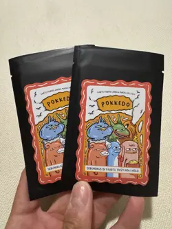 Pokkedo v4 Sealed Booster Packs - Pokemon Parody Cards - 2 Pack Lot! - Image 1