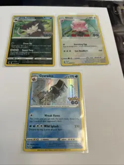 GYRADOS POKEMON GO TCG HOLO CARD LOT 022/078 Three Cards Nm - Image 1