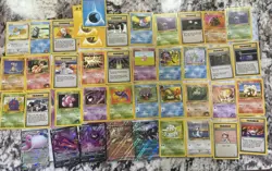 Pokemon Trading Card Game Mixed Lot Vintage - 2nd edition, Gym Heroes And Fossil - Image 1