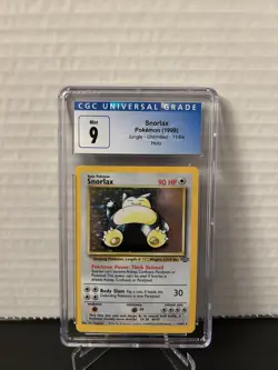 Snorlax Holo Jungle Unlimited 11/64 Pokemon Card CGC 9 - Image 3