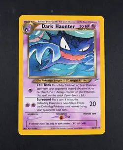 LP Dark Haunter Reg. 36/105 Unlimited Neo Destiny Pokemon Card - Image 1