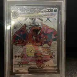 Pokemon Charizard EX Obsidian Flames Ultra Rare Card 215/197 PSA 10 Gem Mint - Image 2