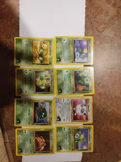 2000 Pokemon Gym Challenge Set Cards: Erika's 8 Card Lot - Image 1