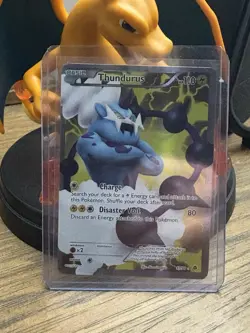 Pokemon TCG Thundurus Emerging Powers Holo Full Art Ultra Rare Card 97/98 LP - Image 1